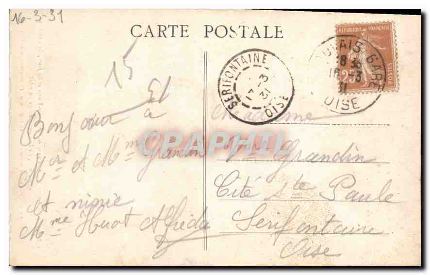 Horloge astronomique de l'Horloger beauvaisien — Vérété - M. G. — 73 — Rückseite