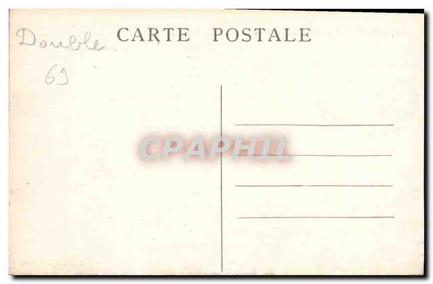 CPA Lyon Fontaine Bartholdi  — Verso