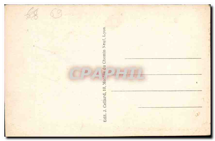 CPA Lyon La Place Bellecour  — Verso