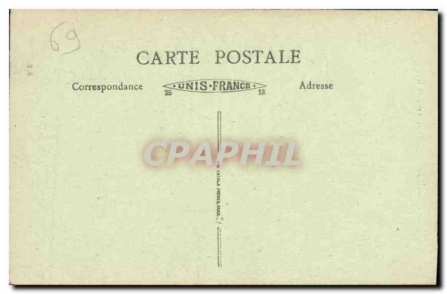 CPA Lyon Monument Carnot place et rue de la Republique  — Verso