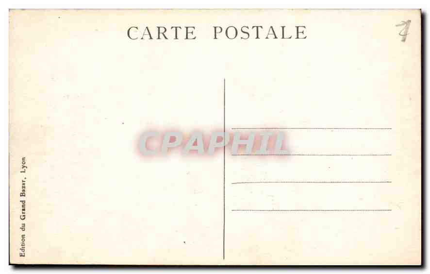 CPA Lyon La Prefecture  — Rückseite