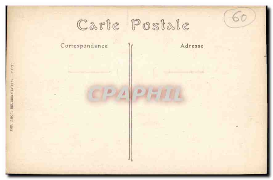 CPA Beauvais Vue sur la Cathedrale prise de l'Eglise Saint Etienne  — Rückseite