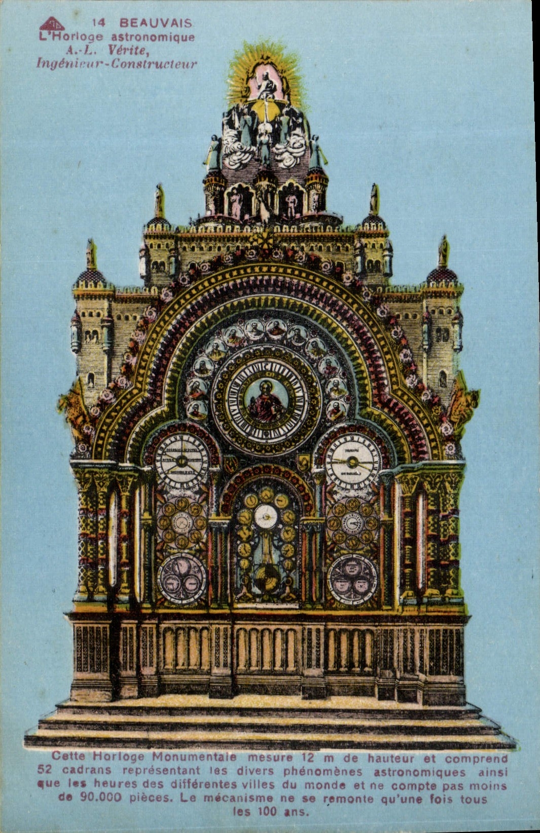 L'Horloge astronomique à Beauvais — A.L. Vérite, Ingénieur-Constructeur