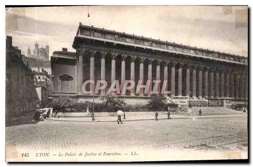 CPA Lyon Le Palais de Justice et Fourviere 