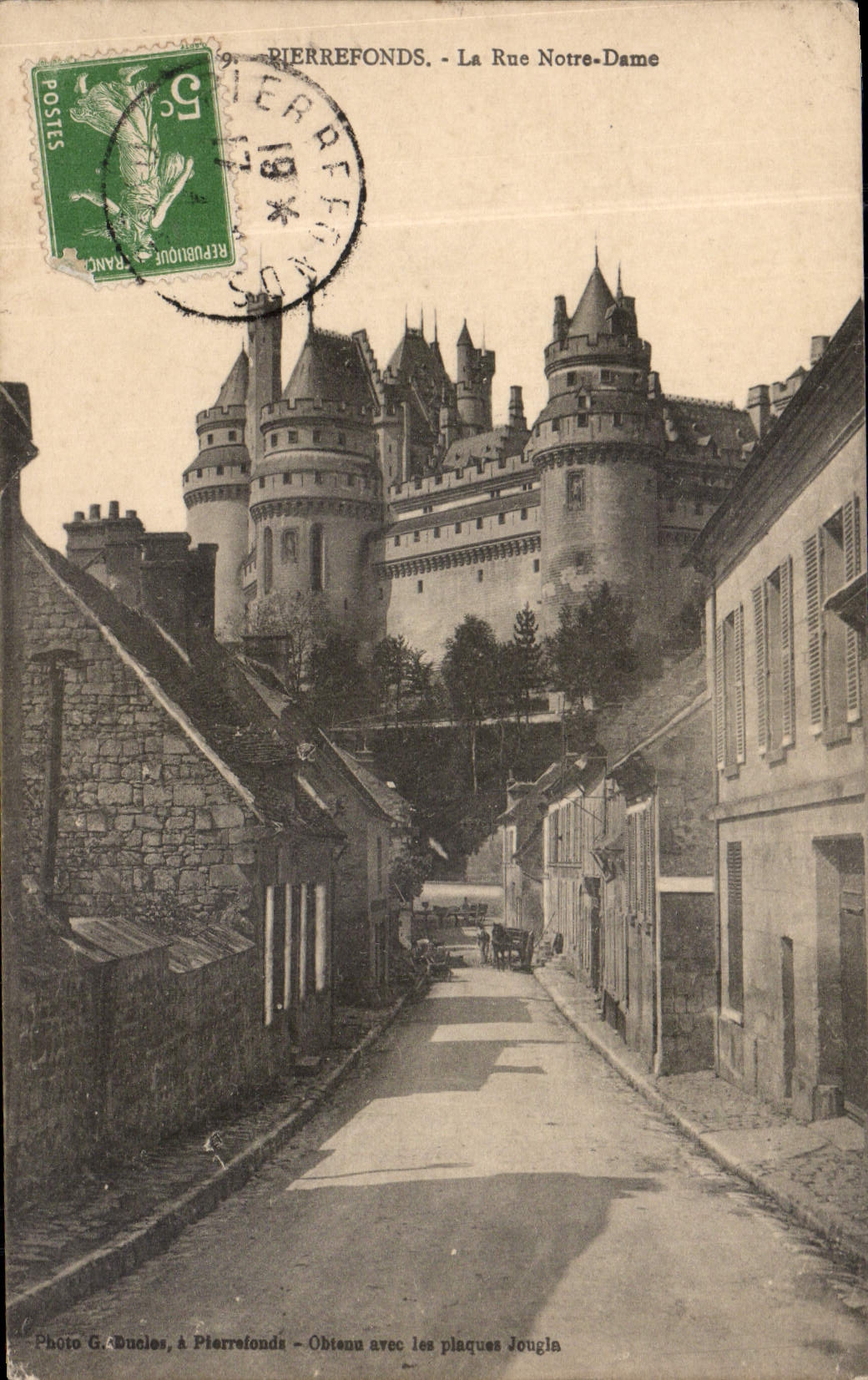Pierrefonds - La Rue Notre-Dame — Photo G. Ducles, éditeur à Pierrefonds