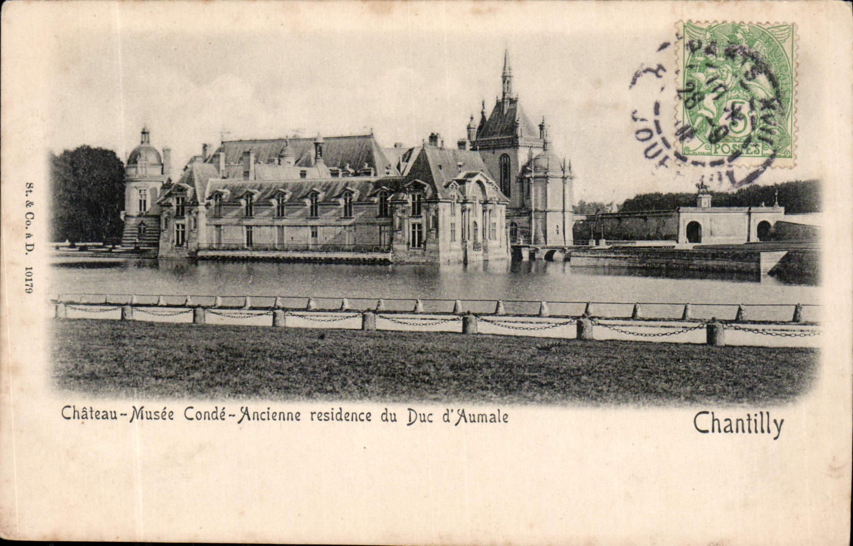 Château de Chantilly — Musée Condé — Ancienne résidence du Duc d'Aumale — St. & Co. A. D. 10179