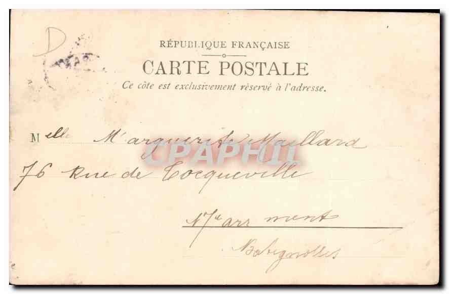 Château de Chantilly — Musée Condé — Ancienne résidence du Duc d'Aumale — St. & Co. A. D. 10179 — Rückseite