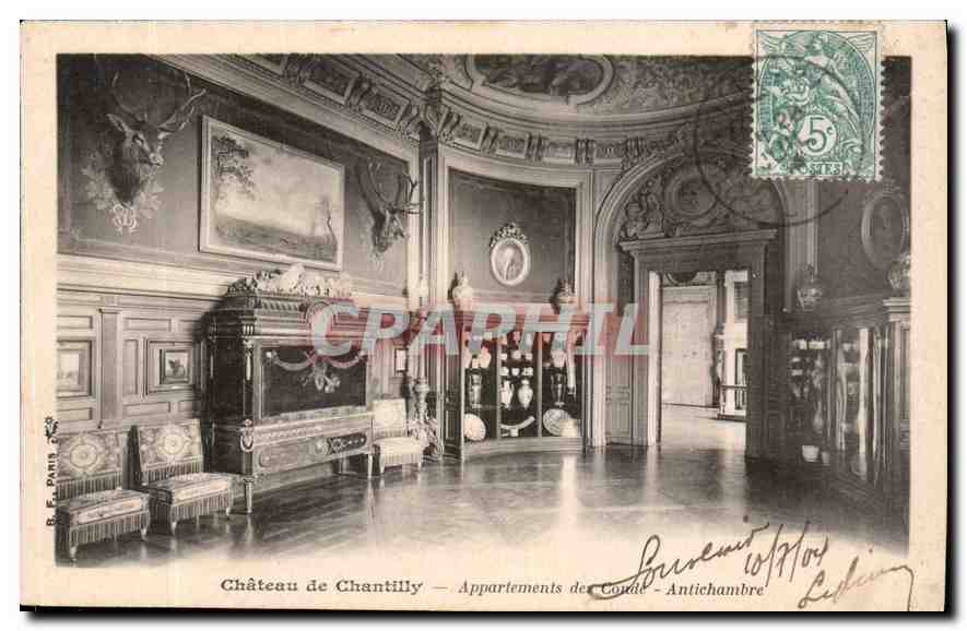 Château de Chantilly — Appartements des Corde - Antichambre — S.E. Paris