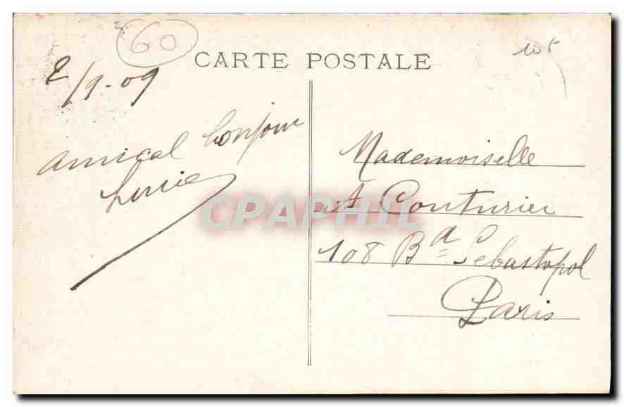 Senlis — Ruines du Château Henri-IV — éditeur non identifié, n° de série 4 — Reverso