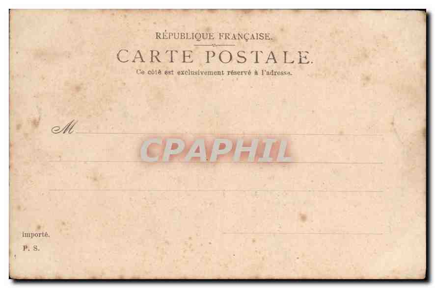 CPA Chateau et Parc Musee Conde Ancienne Residence de S A R le Due d' Aumale  — Rückseite