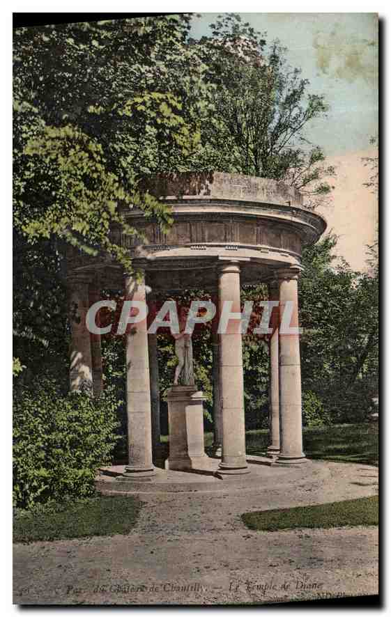CPA Chateau de Chantilly Le Temple de Dianne 