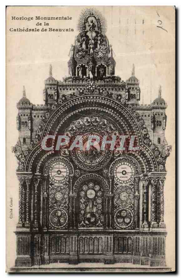 CPA Horloge Monumentale de la Cathedrale de Beauvais 