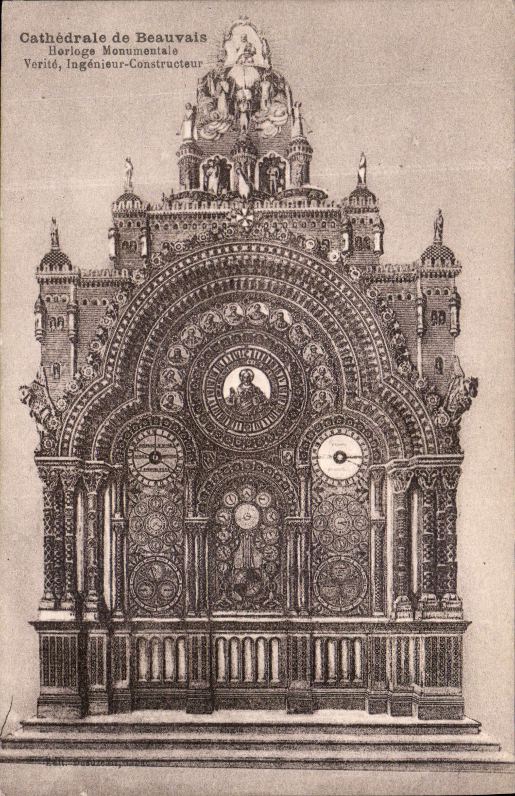 Cathedral of Beauvais — Monumental Clock — Verité, Engineer-Constructor