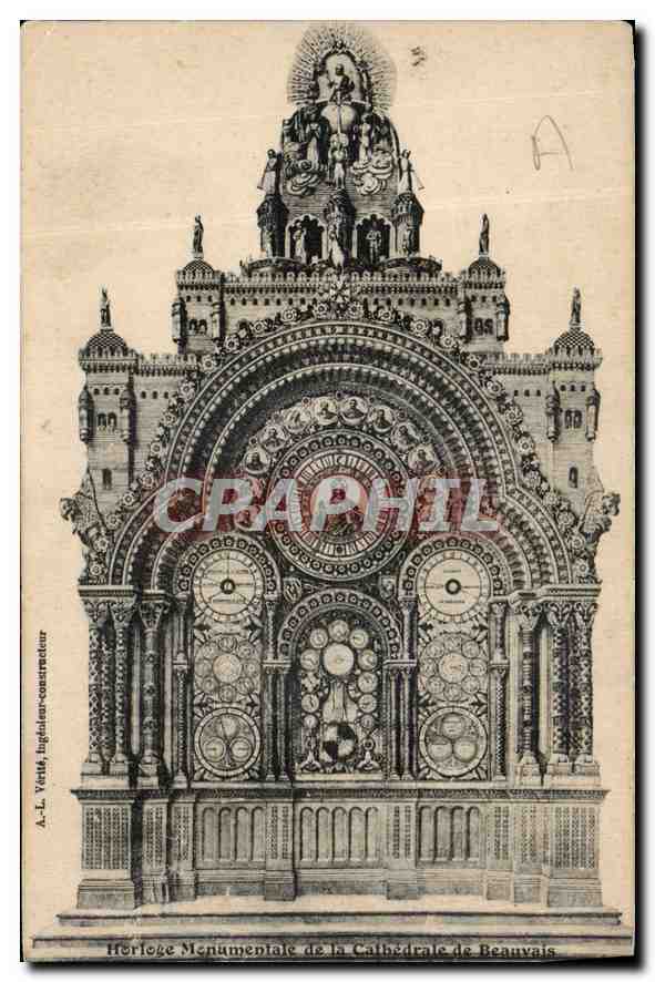 Monumentale Uhr der Kathedrale von Beauvais — A.-L. Ventilé, Ingenieur-Bauherr