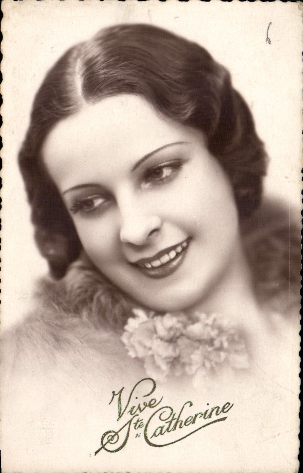Portrait de femme — 'Vive St Catherine' — éditeur ARB 7352
