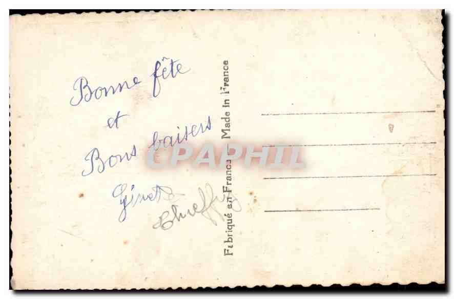 Portrait de femme — 'Vive St Catherine' — éditeur ARB 7352 — Verso