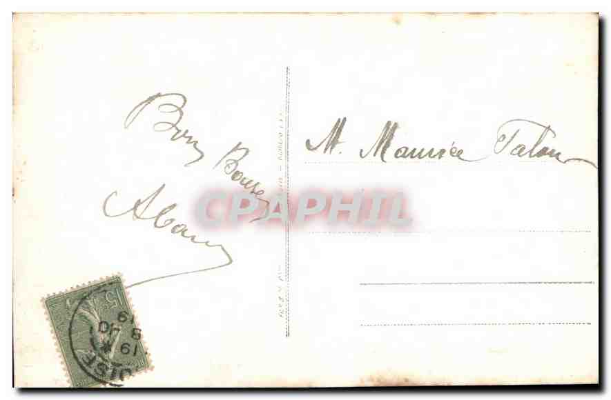 CPA Femme — Rückseite