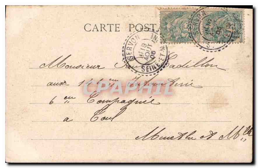 CPA L'Aubepine Femme — Back