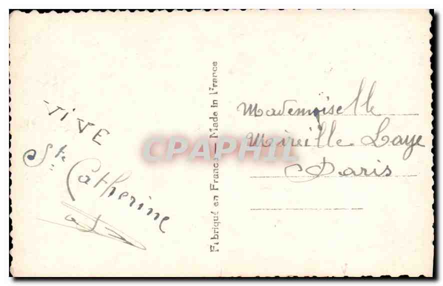 CPA Voeus Sinceres de Bonne Fete Femme — Verso