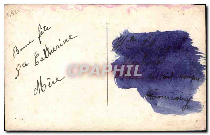 CPA Femme — Verso