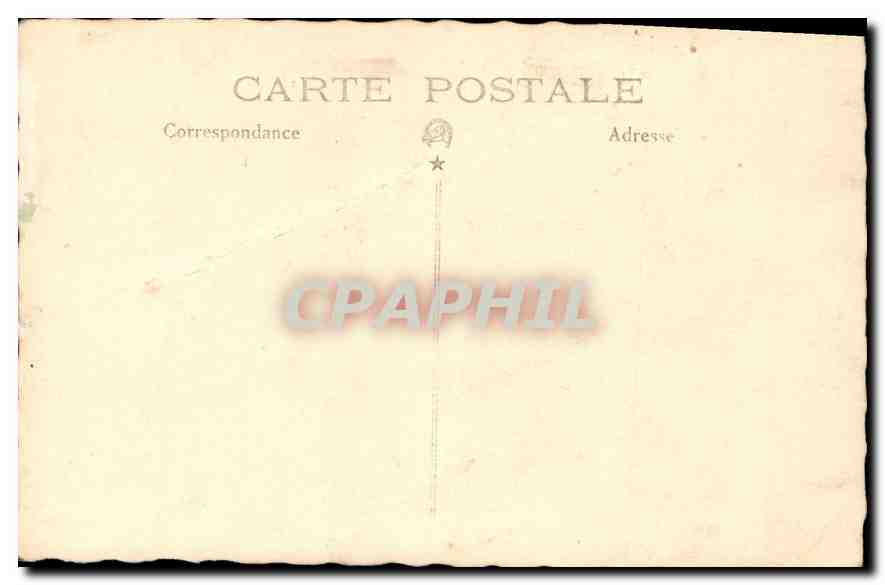 CARTE PHOTO Femme Eventail — Verso