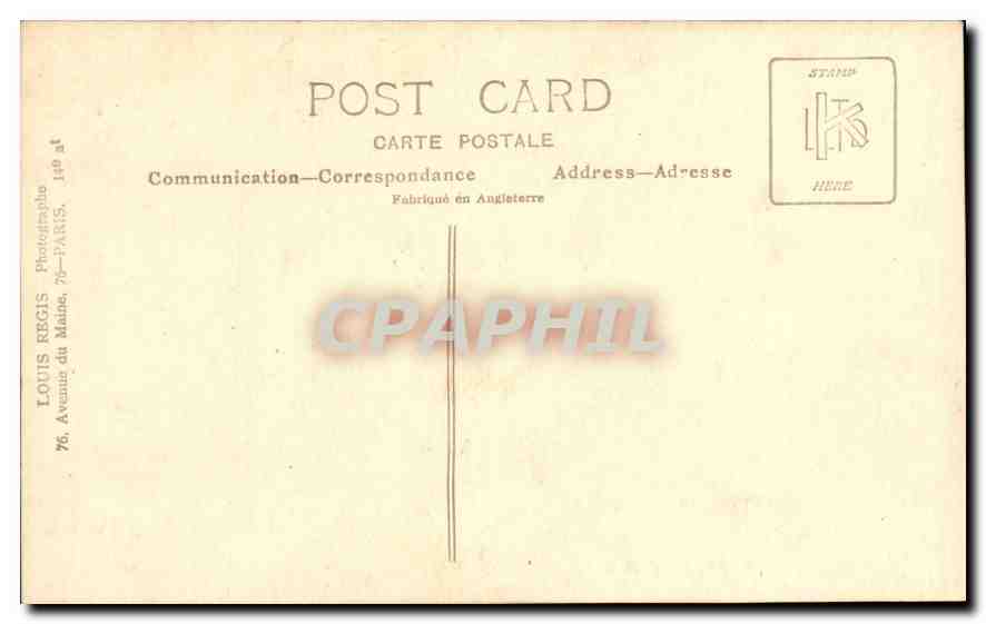CARTE PHOTO Femme — Rückseite