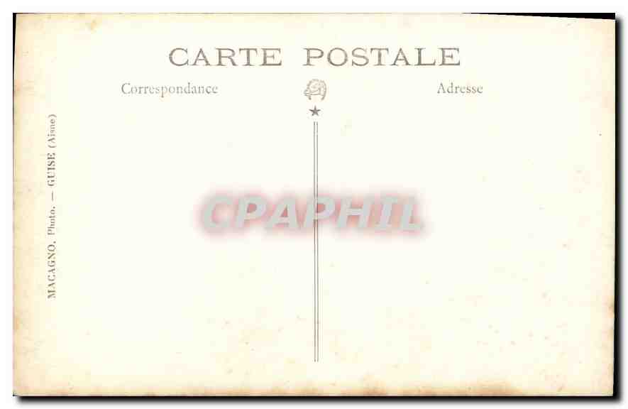 CARTE PHOTO Femme — Rückseite