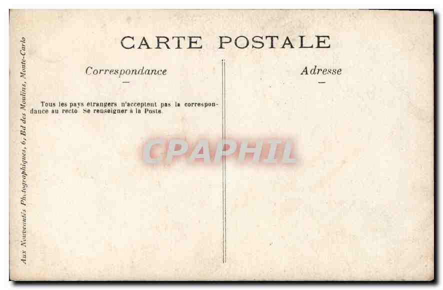 CARTE PHOTO Femme — Verso