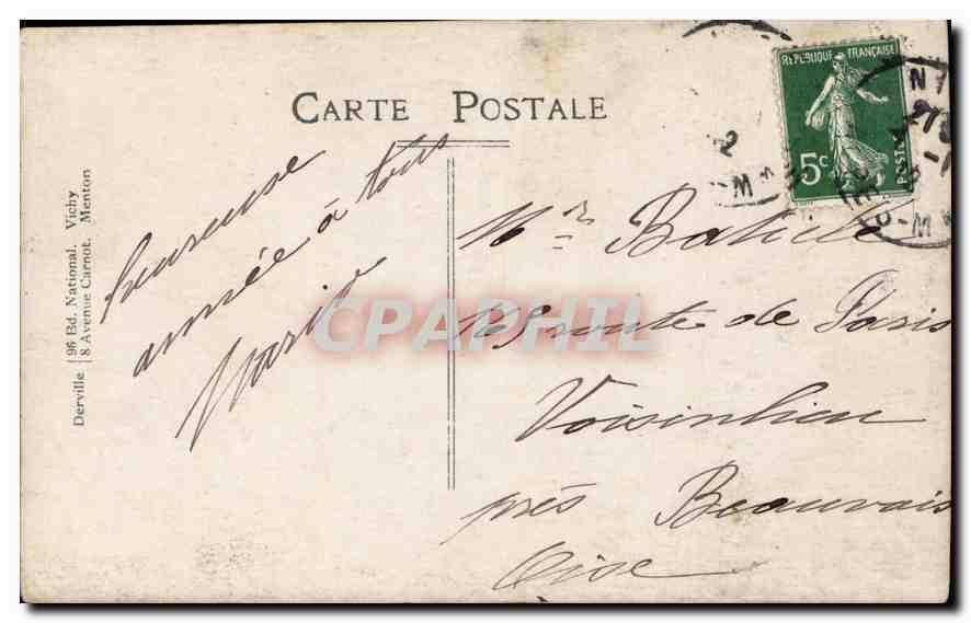CARTE PHOTO Femme — Rückseite