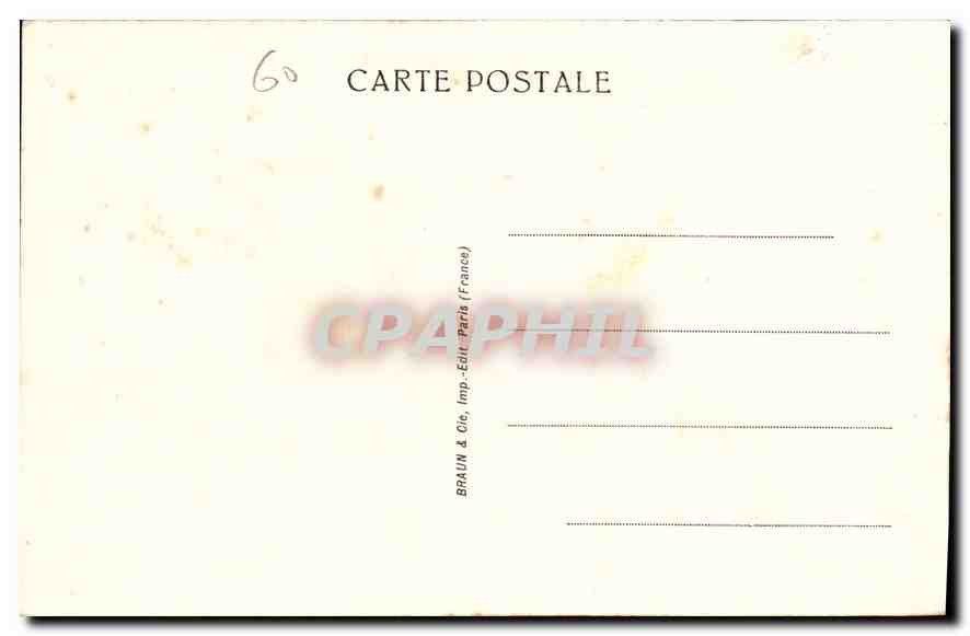 CPA Chateau de Chantilly Le Chateau Vu de L'Ouest  — Verso