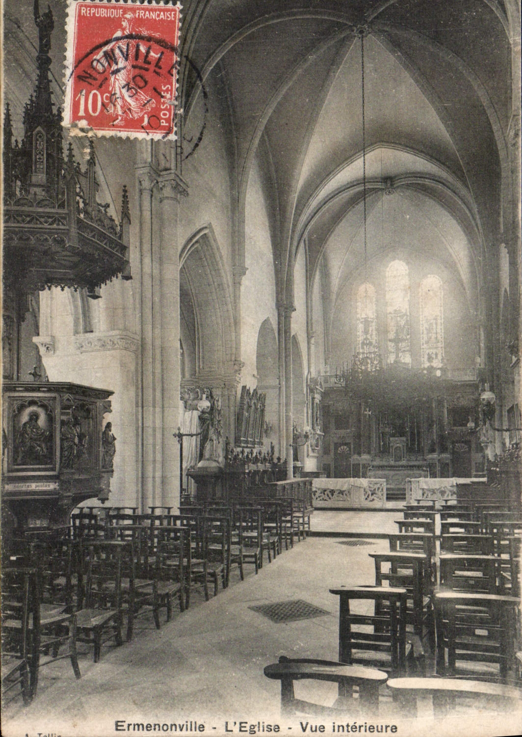 Ermenonville - La Iglesia - Vista interior — A. Tollie