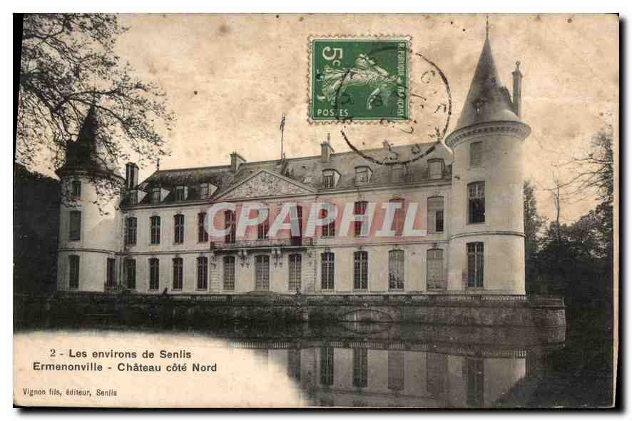 Ermenonville - Château côté Nord — Vignon fils, éditeur, Senlis