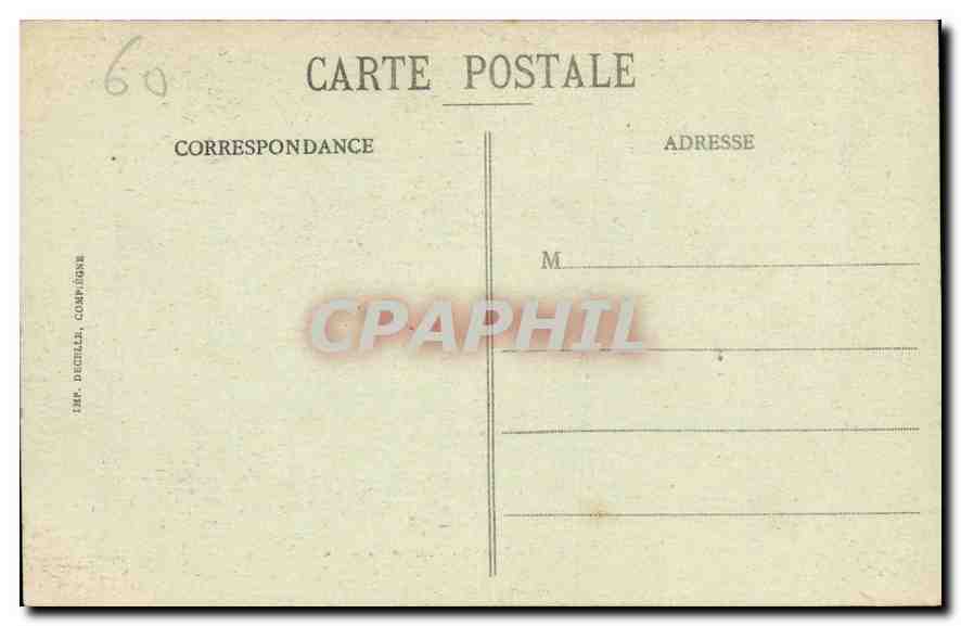 CPA Compiegne Le Parc Le Blanc de Napoleon  — Verso