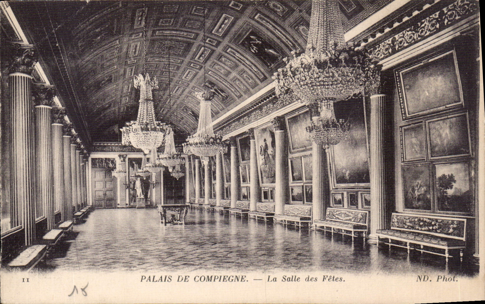 CPA Palais de Compiegne La Salle des Fetes 