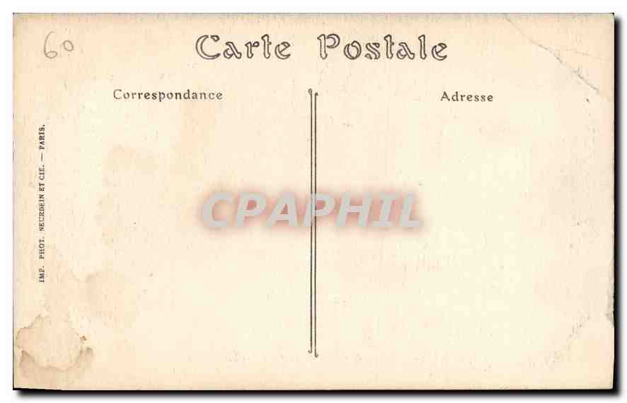 CPA Palais de Compiegne La Salle des Fetes  — Rückseite