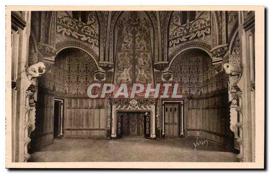 CPA Chateau de Pierrefonds Oise Une des Chambres du Chateau 