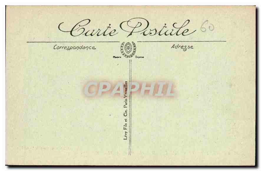CPA Chateau de Chantilly Mausolee de Henri II de Bourbob  — Rückseite