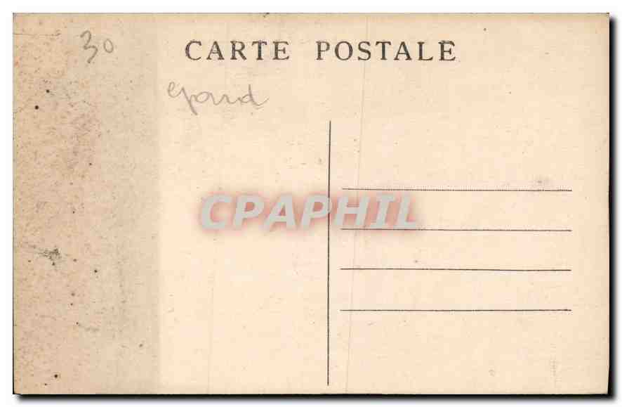 CPA Nimes Le Pont du Gard Aqueduc romain  — Rückseite