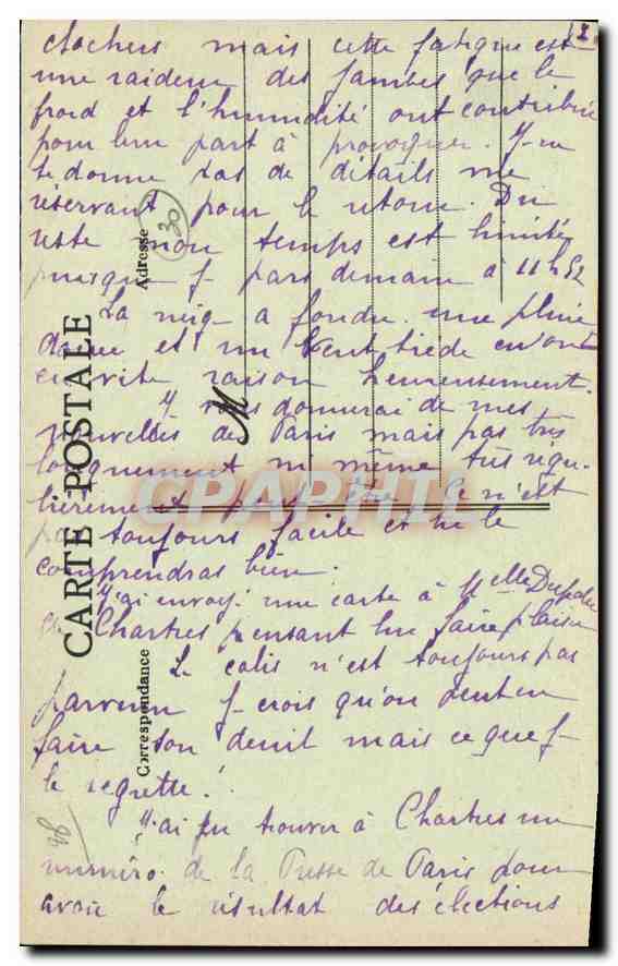 Dreux (Eure-et-Loir) — Evêché — Porte de l'Ancien Château et Chemin de Ronde — Imprimerie Phototypie E. Pasquis, Lalgue — Verso
