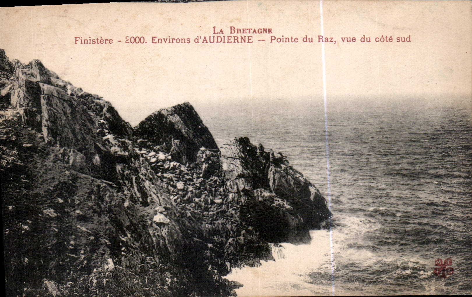 CPA La Bretagne Finistere Environs d'Audierne Pointe du Raz vue du cote sud 