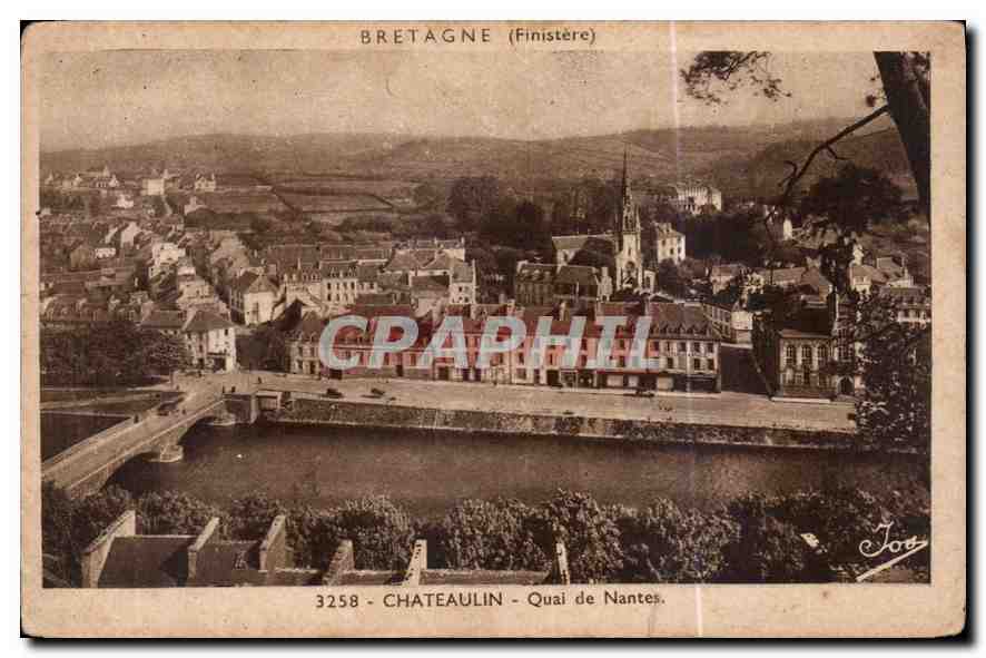 CPA Bretagne Finistere Chateaulin Quai de Nantes 