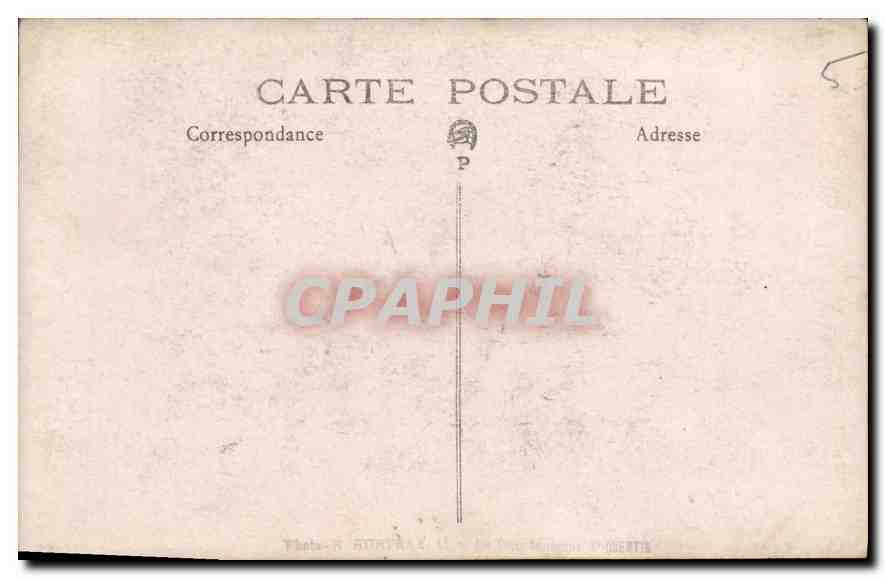 CARTE PHOTO Femme  — Rückseite