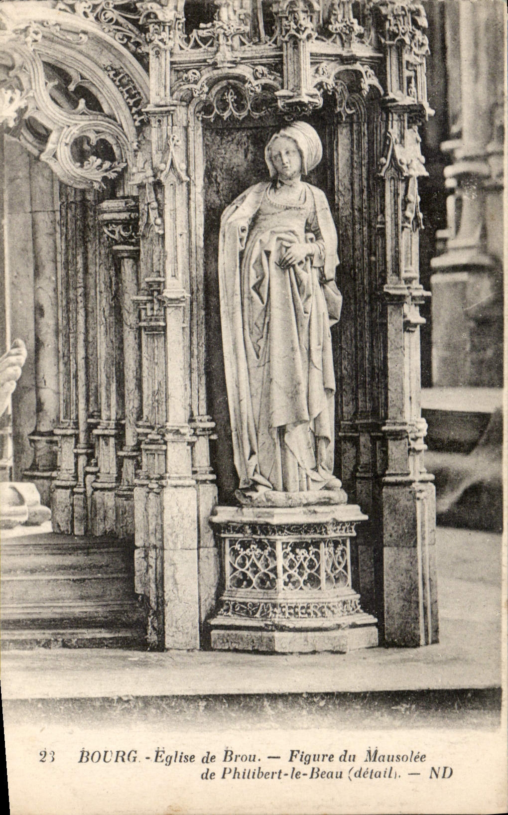 Bourg - Église de Brou - Figure du Mausolée de Philitbert-le-Beau (détail)