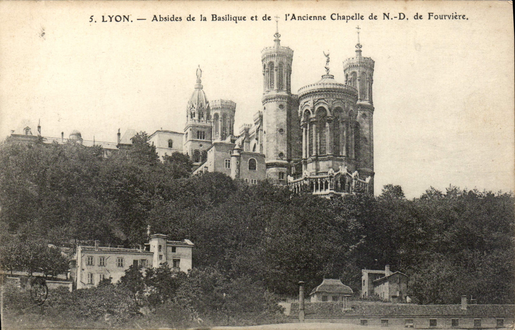 CPA Lyon Absides de la Basilique et de l'Ancienne Chapelle de ND de Fourviere 