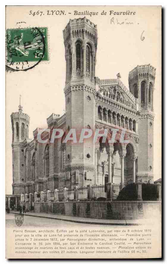 CPA Lyon Basilique de Fourviere 