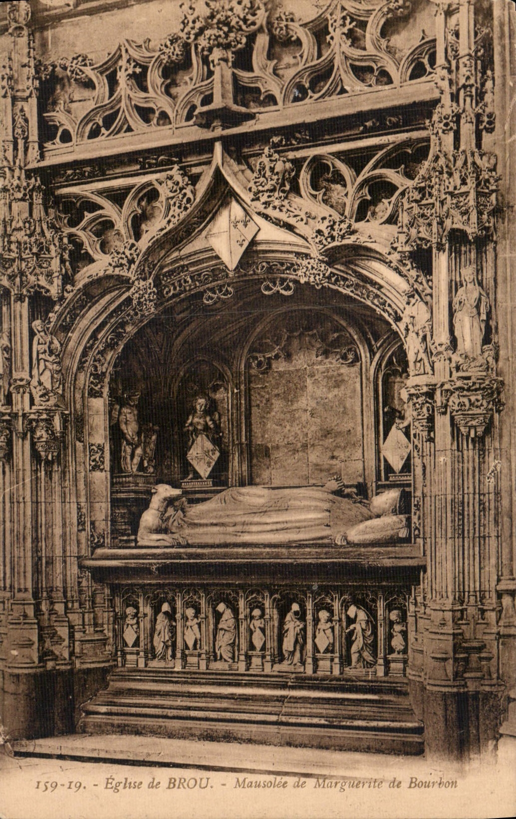 Église de Brou - Mausolée de Marguerite de Bourbon — éditeur inconnu, n° 159-19