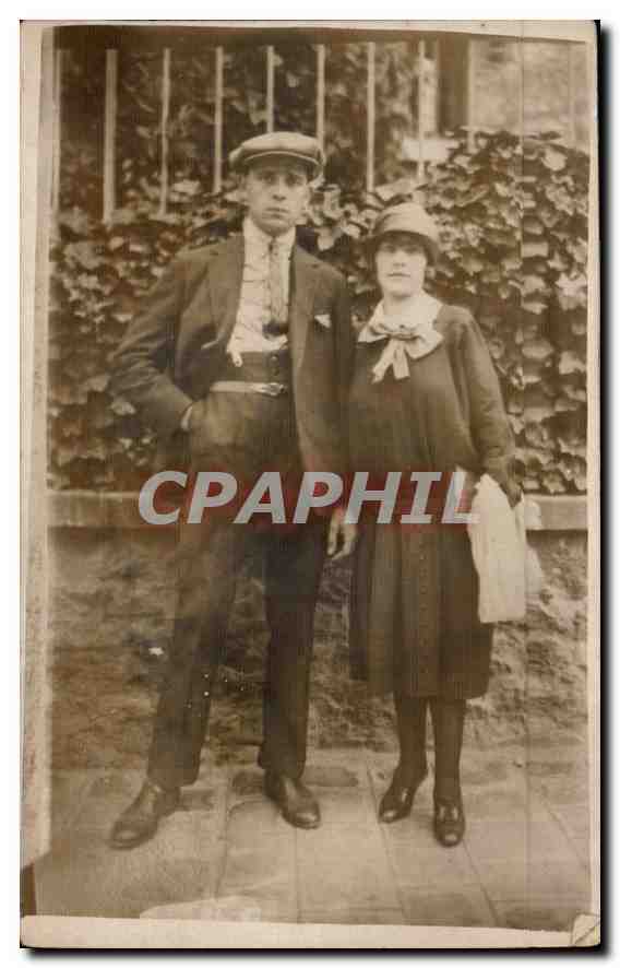 CARTE PHOTO Femme couple