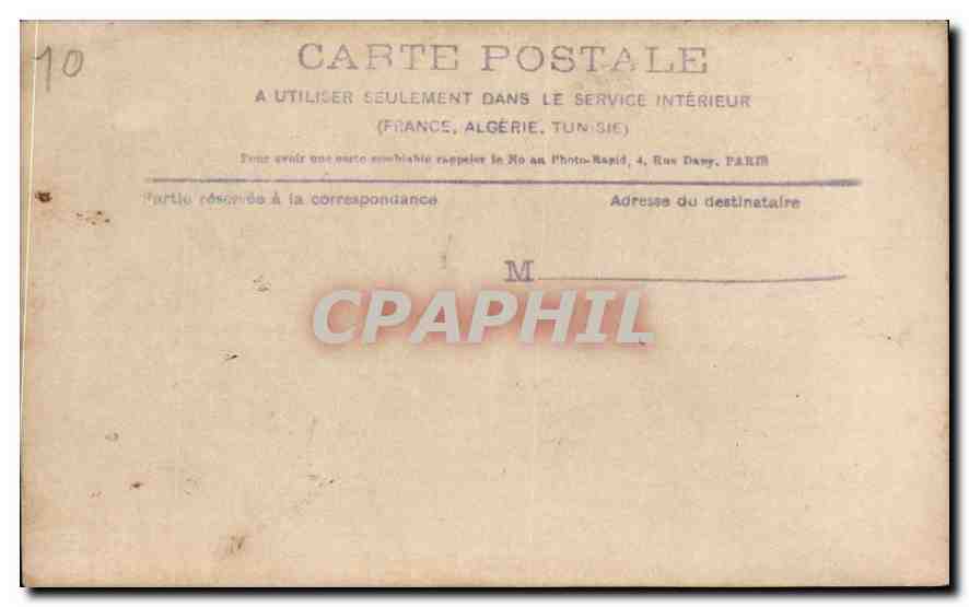 CARTE PHOTO Femme — Verso