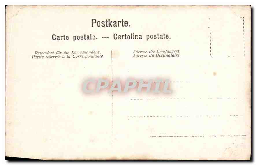 CARTE PHOTO Femme Chien — Rückseite