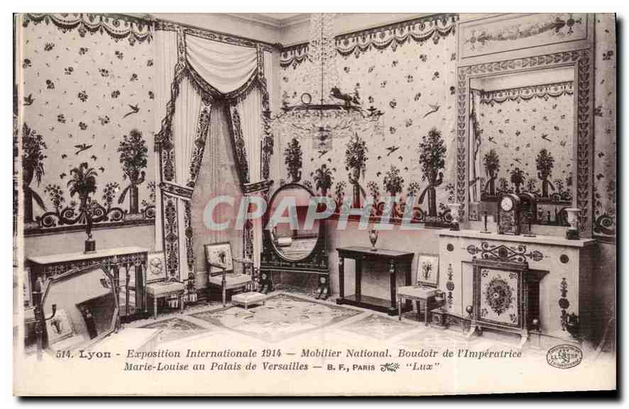 CPA Lyon Exposition Internationale 1914 Mobilier National Boudoir de l'imperatrice Marie Louise au P